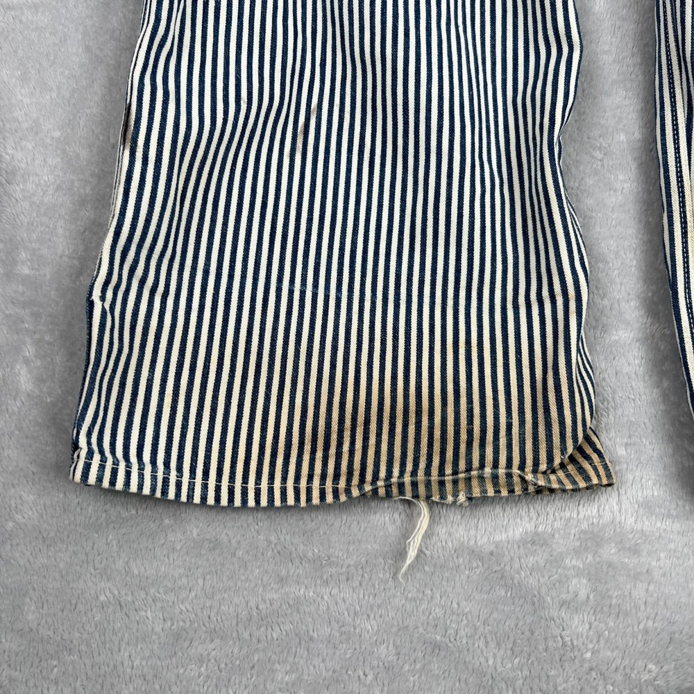 Vintage Penneys Pay Day Hickory Stripe Bib Overalls Sanforized Union Made XL 50s - Picture 3 of 16